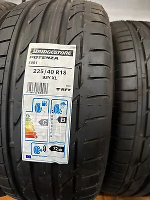 2x NEW BRIDGESTONE POTENZA S001 225/40 ZR18 XL 92Y  225 40 18 2254018 Mini RFT • £200