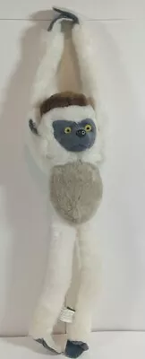 2012 Wild Republic Monkey Plush Stuffed Animal Yellow Eyes Cream & Gray Fur 16  • $10