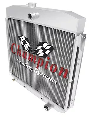 3 Row Kool Champion Radiator For 1957 58 59 1960 Ford F-100 Chevy Configuration • $244.82