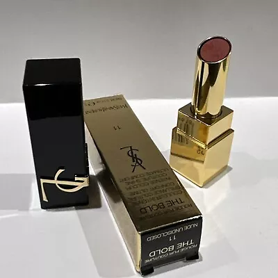 Yves Saint Laurent Rouge Pur Couture The Bold Lipstick 11 Nude Undisclosed New • £21.95