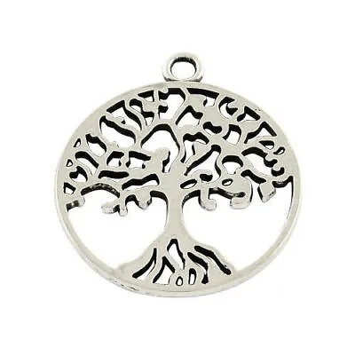 £3.98 • Buy 10x Tibetan Tree Of Life 29mm Charm/Pendant Antique Silver Gold Jewelry Making