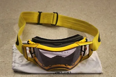Oakley Airbrake Yellow MX Goggle Adult Tinted Lens 4081 Z2 • $109.11