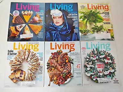 Martha Stewart Living Magazines Fall Halloween Christmas Summer LOT OF 6 • $15.47
