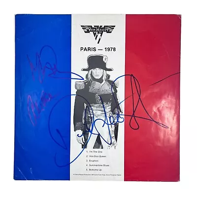 Van Halen Signed Autographed Fan Club Paris 1978 Vinyl Album David Lee Roth • $1500