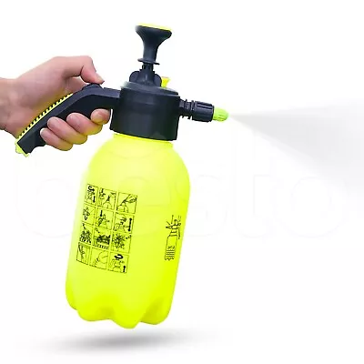 2L Garden Pressure Sprayer Portable Hand Pump Chemical Weed Spray Water Bottle • £8.80