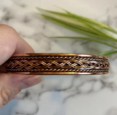 £5.99 • Buy Copper Bracelet Arthritis / Rheumatism Bangle Bio Pain Relief Magnetic Twist