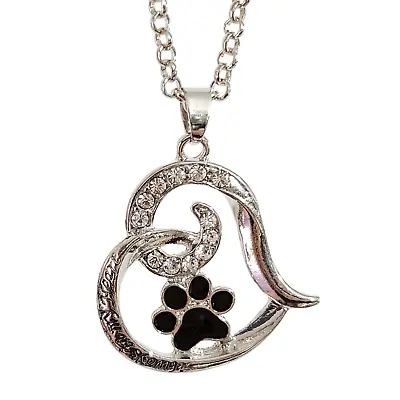£3.95 • Buy Pet Memorial Pendant Cat Dog Keepsake Always In My Heart Paw Jewellery Necklace