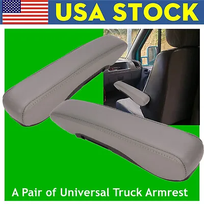 Universal Truck Seat Armrest Pair Kit Adjustable Arm Rest For Car RV Trailer Van • $53