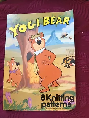 Vintage Yogi Bear Knitting Patterns. Gary Kennedy Intarsia 1988 • £1.99