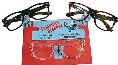 Black - Brown Or Clear Computer Glasses-uv Protected • $9.10