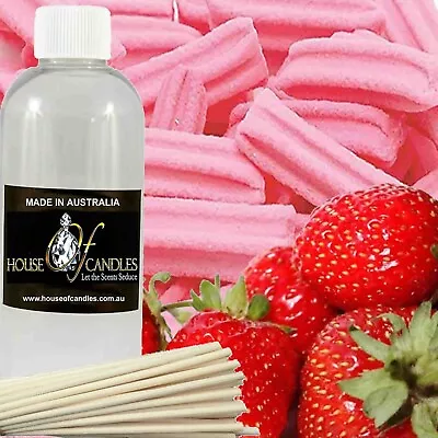 $28 • Buy STRAWBERRY MUSK Diffuser Fragrance Oil Refill Room Freshener FREE Reeds