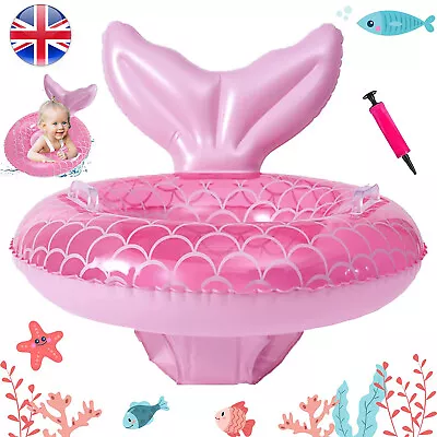 Baby Swimming Float Inflatable Baby Swimming Baby Ring Pool Float W/ Safety Seat • £9.95