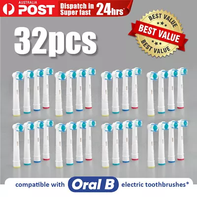 $9.85 • Buy 8-32pcs Oral B Electric Toothbrush Heads Compatible Replacement Soft Bristles AU