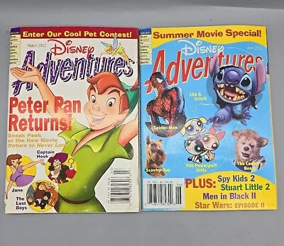 Disney Adventures Magazine Lot Of 2 March 2002 & June 2002 • $9.45