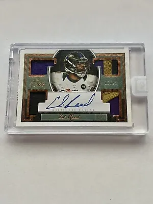 Ed Reed 2018 Panini One Baltimore Ravens Quad Patch Auto Autograph /25 Game-used • $299.95