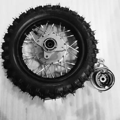 12MM Axle 2.50-10 10'' Inch Rear Back  Drum Brake Wheel Rim Tyre Tire Pit Bike • £47