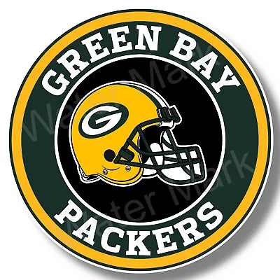 Green Bay Packers Helmet Vinyl Sticker Decal 12 Size Car Windows NFL Football • $3