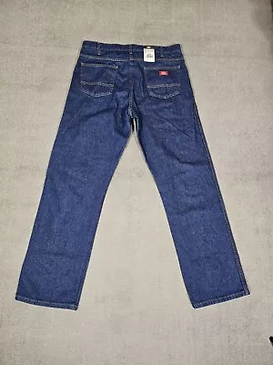 Dickies Industrial Work Jeans 38x32 Blue Classic Fit Working Outdoor • $23