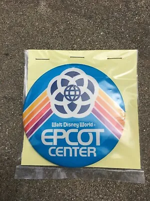 Vintage 1982 Walt Disney World Epcot Center Button- Excellent Condition Blue  • $17.99