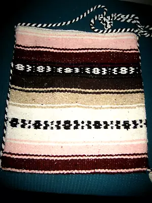 Blanket Bag/Purse/Hippie Morral Colorful Woven Cotton Mexican Textile Art Large • $4.95