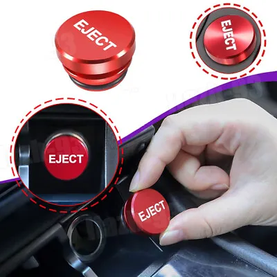 Universal 12V Red Eject Button Car Cigarette Lighter Cover Decor Car Accessories • $5.40