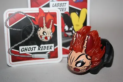 Kidrobot Mini Marvel Labbit Ghost Rider Flames Series 1 Designer Art Toy • $12