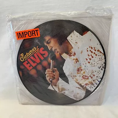 ELVIS PRESLEY Pictures Of Elvis PICTURE DISC LP Limited Ed Denmark 1984 SEALED • $39.99