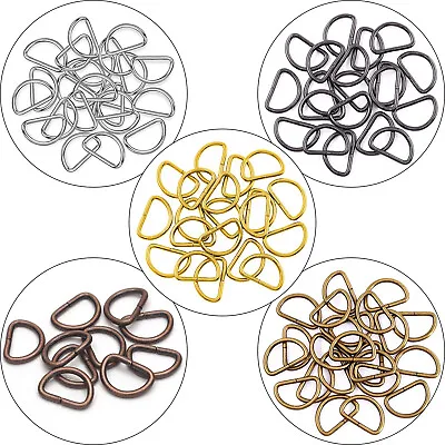 15-50 Mm D Rings Metal Non-Welded Buckle For Webbing Pet Collars Garment Handbag • £1.89