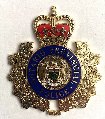 Vintage Collectible Ontario Canada Provincial Police Hat Badge • $10.93