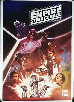 1984 Star Wars: The Empire Strikes Back Original Cbs Fox Video Poster Vintage • $49.98