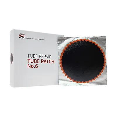 REMA No. 6 Tube Patch 4-in Round Vulcanizing Patches Red Feather Edge Qty 10 • $33.88