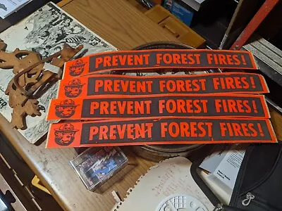 Vintage Unused Smokey Bear Prevent Forest Fires Bumper Stickers • $89.99