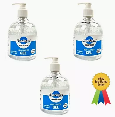 24 X Panodyne Hand Sanitiser Gel 500ML 70% Alcohol Aloe Vera Kills 99.9% Germs • £12.95