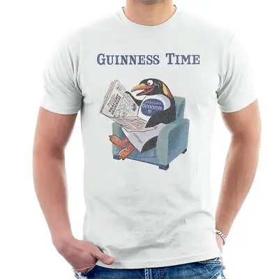 £9.95 • Buy Guinness Penguin Reading Newspaper Men's T-Shirt