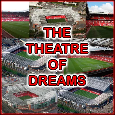 Old Trafford Manchester United Stadium Aerial Poster : Choice 36 X24  Man Utd • £8.99