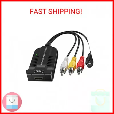 HD 1080p HDMI To Male AV 3RCA S-Video Composite Video Audio Converter Adapter Su • $29