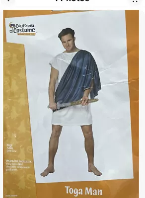 Toga Man Costume By California Costume Collections New In Package.One Size Adult • $12.99