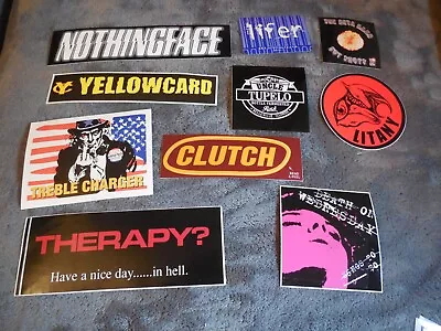 Rock Pop Metal Promotional Sticker Set Of 10 Stickers Lot#78 • $7