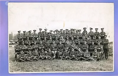 Ww1 War Army Group Lincolnshire Regiment ?? Rp Real Photo Vintage Postcard • £1.49