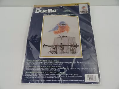Bucilla Counted Cross Stitch Kit Mad Blue Bird 42733 Terry Bertone Michael Smith • $6.99