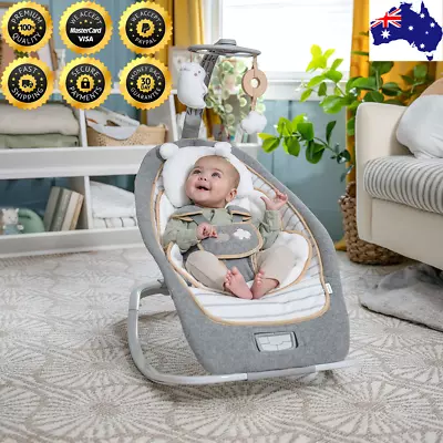 Baby Rocker Swing Chair Toddler Newborn Portable Infant Bouncer Rocking Seat • $129.99