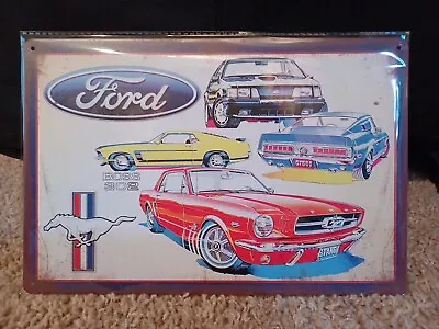 Ford Mustang Metal Sign Has Vintage Look. New SEALED!  • $13.90