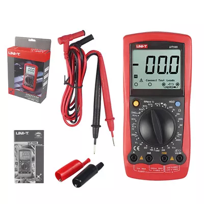 Automotive Multimeter UNI-T UT105 DMM Voltmeter Ohmmeter  Tach Dwell RPM Tester • £33.23