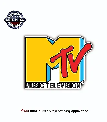 Mtv Music Television Logo Vinyl Decal Sticker Car Bumper Garage 4mil Bubble Free • $7.89