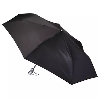 Totes Large Canopy 43  Arc Auto Open/Close Umbrella - Black () • $14.99