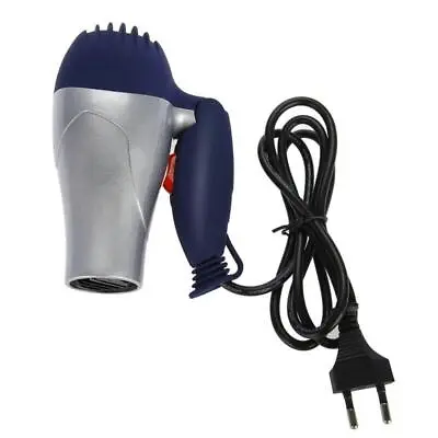 Portable Mini Hair Dryer Fast Dry Folding Travel Blow Dryer Silver EU Plug 220V • $12.99