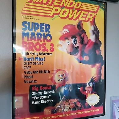 Framed Retro 1990 Super Mario Bros 3 Ad/poster NES Video Game Wall Art • $29