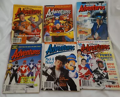 Lot Of 6 Disney Adventures Magazine 1991 1993 1994 Macaulay Culkin Power Rangers • $39.98