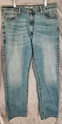 VTG Signature Levis S67 Athletic Fit Straight Leg Men 36 X 34 Denim Blue Jeans • $14.99