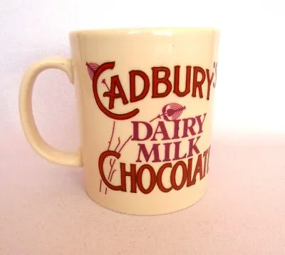£3.99 • Buy Vintage Cadbury's Dairy Milk Chocolate Mug. NEW W. Sticker. UNUSED. Red / Purple